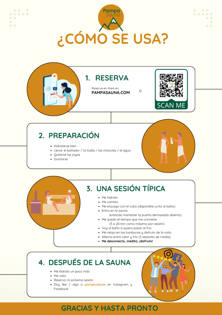 Como se usa pampa sauna