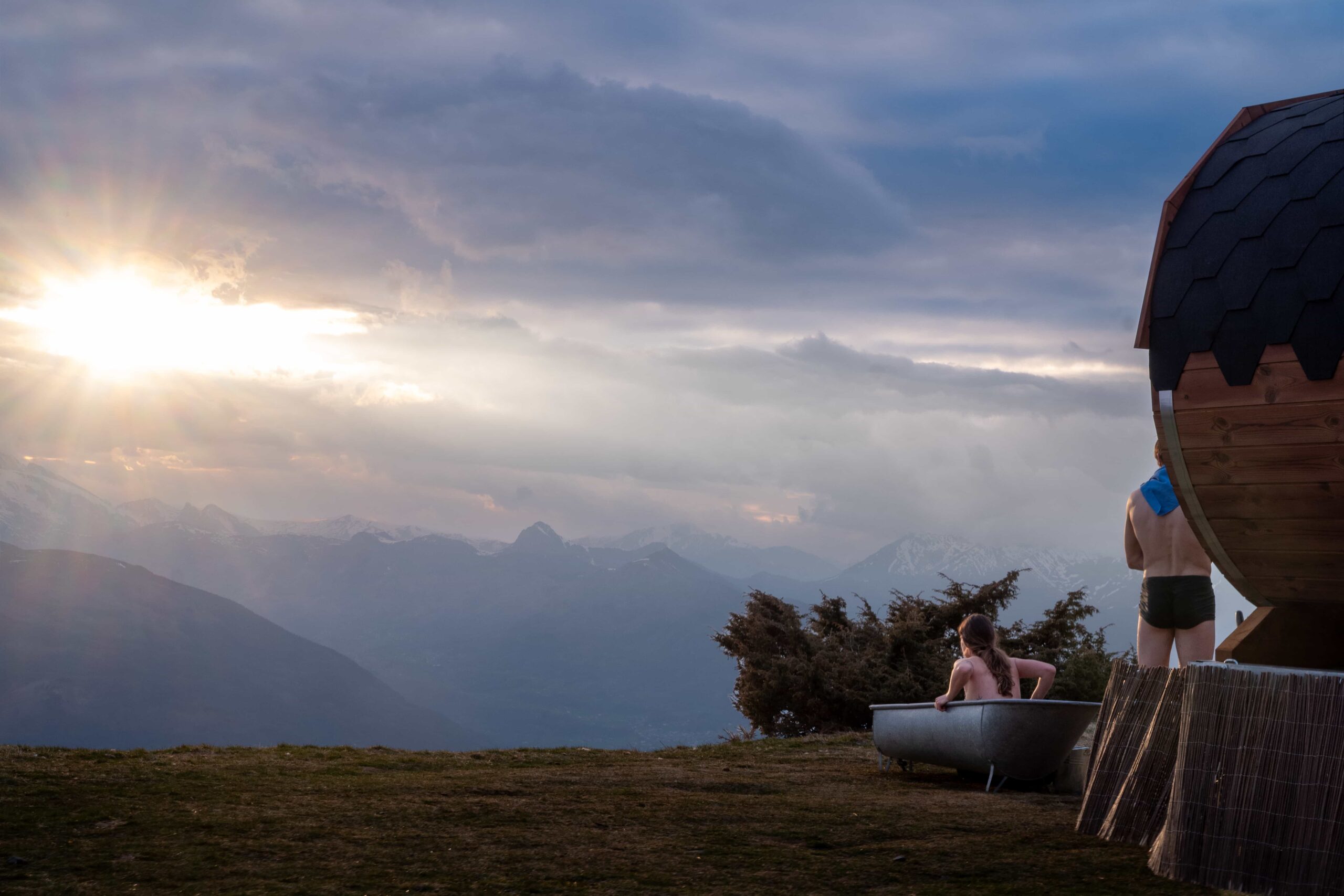 Vue panoramique Pyrénées Hautacam